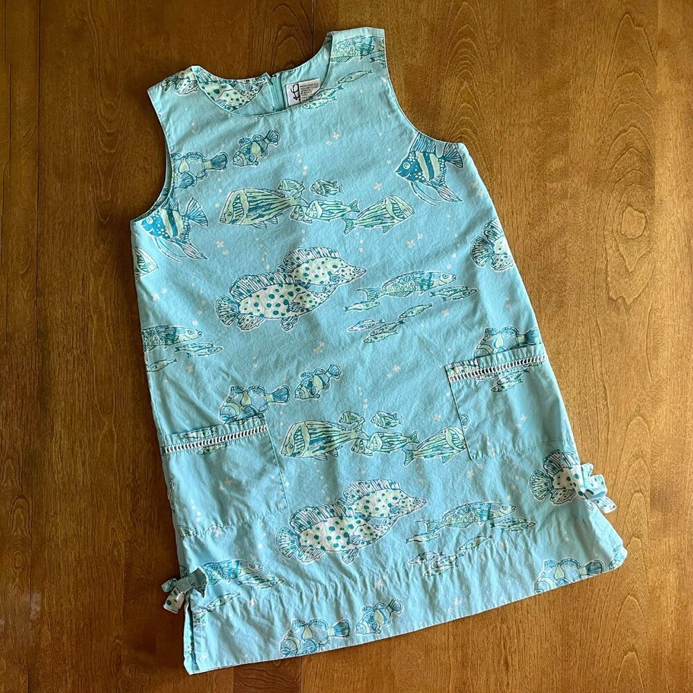 Lilly Pulitzer vintage aqua dress 14